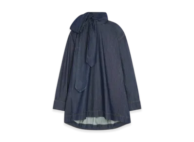 DRIES VAN NOTEN Women's Loose Fit Denim Blouse "Indigo"
