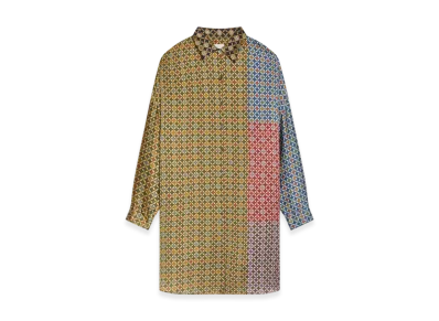 DRIES VAN NOTEN Women's Printed Shirt Dress "Dessin a"