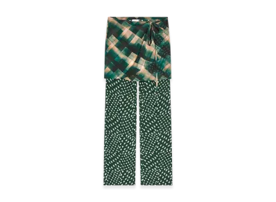 DRIES VAN NOTEN Women's Printed Skirt Pants "Bottle"