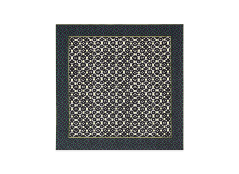 DRIES VAN NOTEN Women's Silk Square Scarf "Pale yellow"
