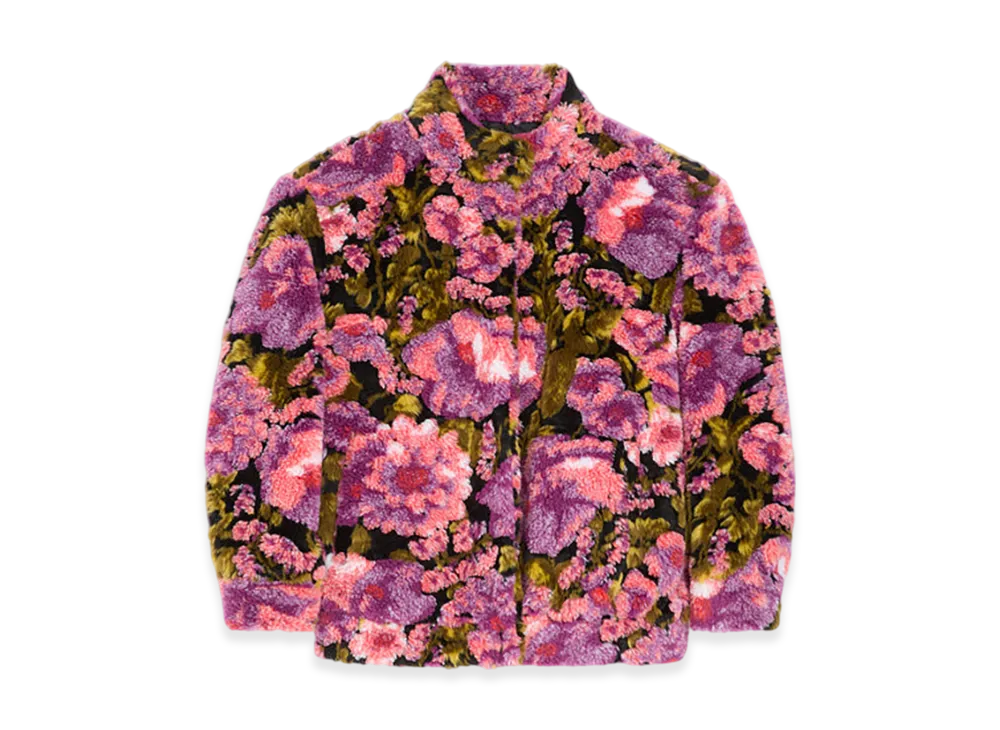DRIES VAN NOTEN Women's Shearling Jacquard Jacket "Pink"