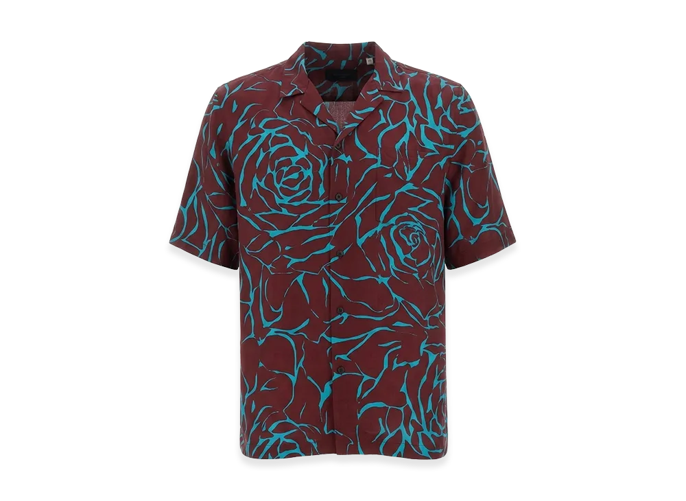DRIES VAN NOTEN Short-Sleeved Shirts "Bordeaux"