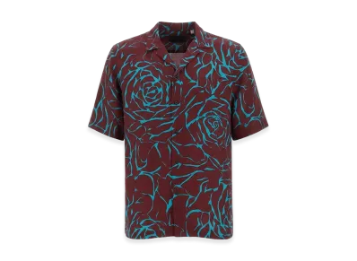 DRIES VAN NOTEN Short-Sleeved Shirts "Bordeaux"