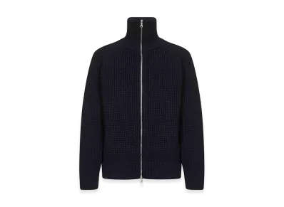DRIES VAN NOTEN Monty Full-Zip High Neck Sweater "Black"