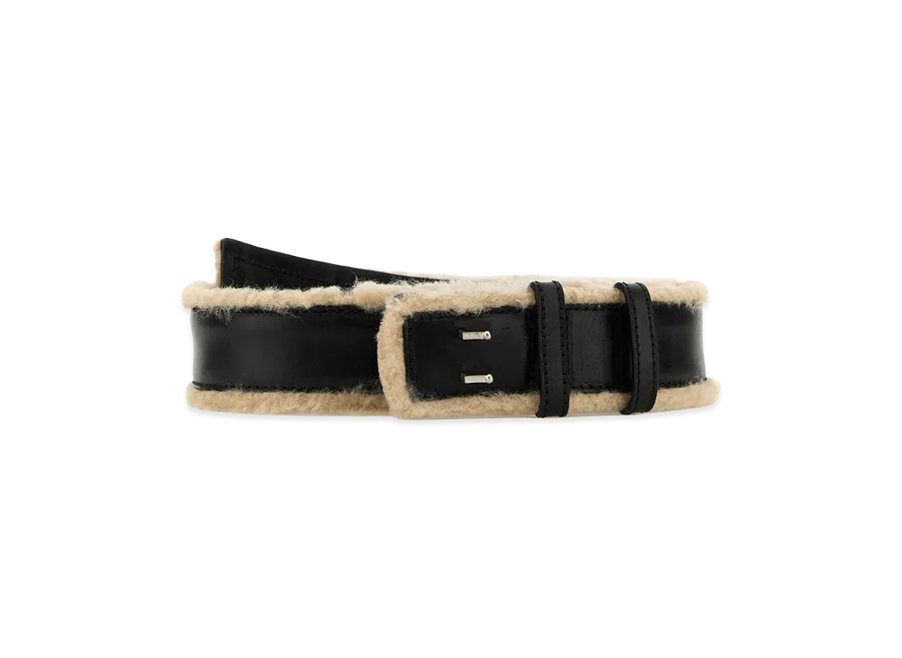 DRIES VAN NOTEN Leather Belt "Black"