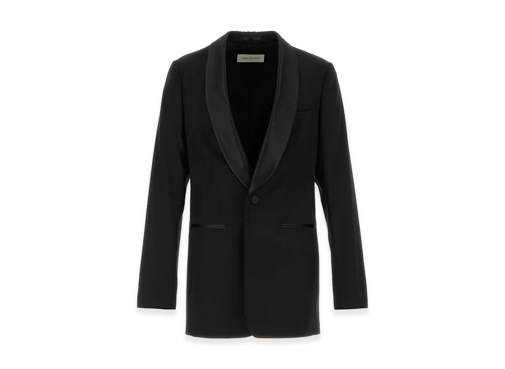 DRIES VAN NOTEN Wool Blend Bartux Blazer "Black"
