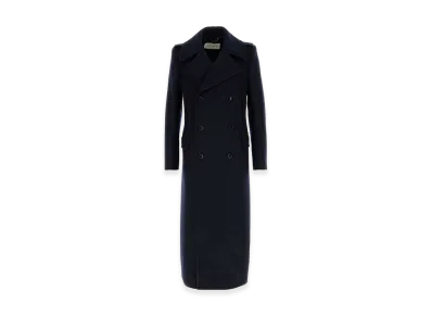 DRIES VAN NOTEN Wool Blend Rafaell Coat "Blue"