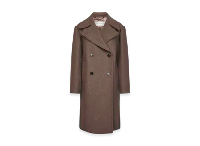 DRIES VAN NOTEN Women's Coats "Beige/Brown"