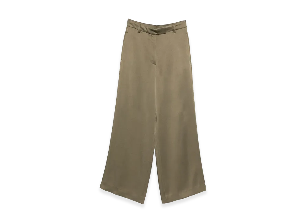 DRIES VAN NOTEN Women's Penn Wide Leg Trousers "Green"