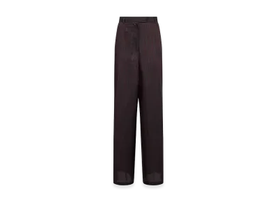 DRIES VAN NOTEN Women's Penn Wide-Leg Trousers "Bordeaux"