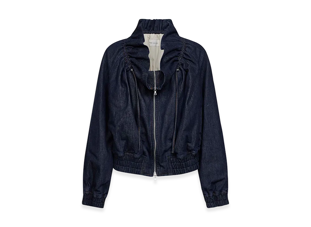 DRIES VAN NOTEN Women's Voly Den 3385 W.W.Jacket "Blue"