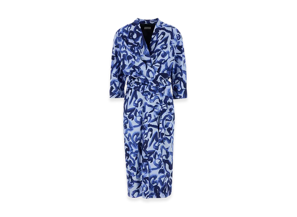 DRIES VAN NOTEN Women's 01150-Darminas 9012 W.W.Dress "Light Blue"