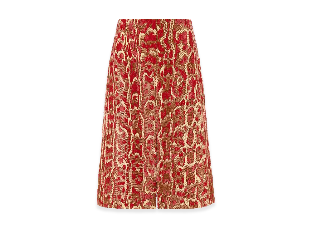 DRIES VAN NOTEN Women's 'shera Bis' Skirt "Bordeaux"