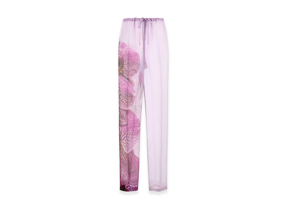 DRIES VAN NOTEN Women's Crepe Pachas Pant "Fuchsia/Lilac"