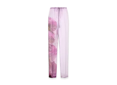DRIES VAN NOTEN Women's Crepe Pachas Pant "Fuchsia/Lilac"