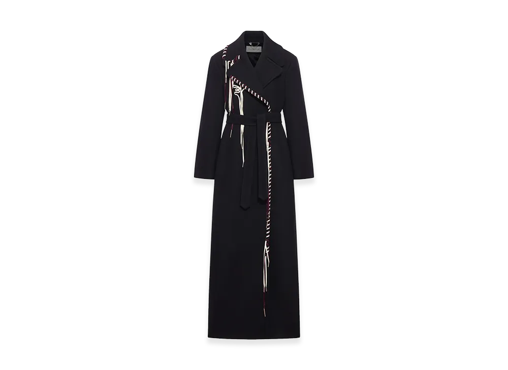 DRIES VAN NOTEN Women's Wool Blend Coat "Black"