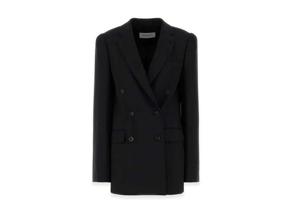 DRIES VAN NOTEN Women's Wool Blend Bafy Blazer "Black"