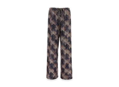 DRIES VAN NOTEN Women's Embellished Viscose Puvis Wide-Leg Pant "Violet"