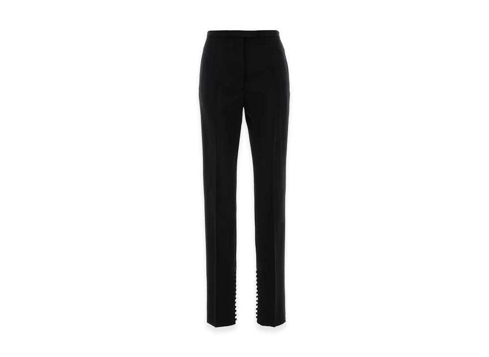 DRIES VAN NOTEN Women's Wool Blend Pandoris Pant "Black"