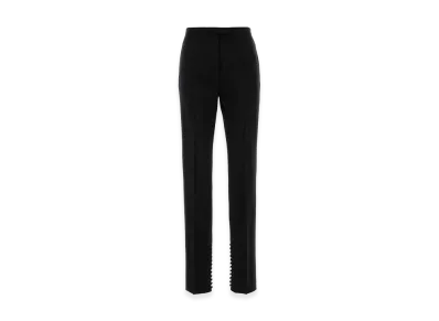 DRIES VAN NOTEN Women's Wool Blend Pandoris Pant "Black"