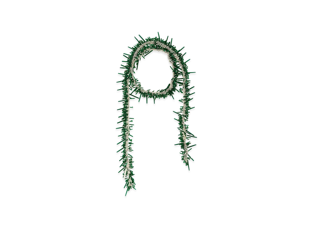 DRIES VAN NOTEN Women's 'embroidered Scarf' Necklace "Green"