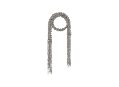DRIES VAN NOTEN Women's Necklace With Embroidered Scarf "Silver"