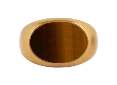 DRIES VAN NOTEN 'Stone Signet' Ring "Gold"