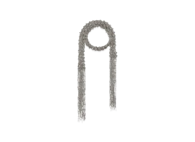 DRIES VAN NOTEN Women's Necklace with Embroidered Scarf "Silver"