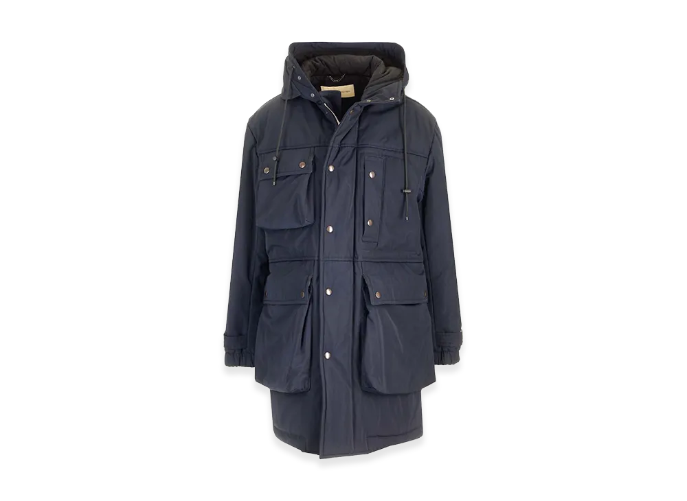 DRIES VAN NOTEN "Roos" Parka Coat "Blue"