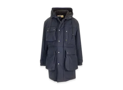 DRIES VAN NOTEN "Roos" Parka Coat "Blue"