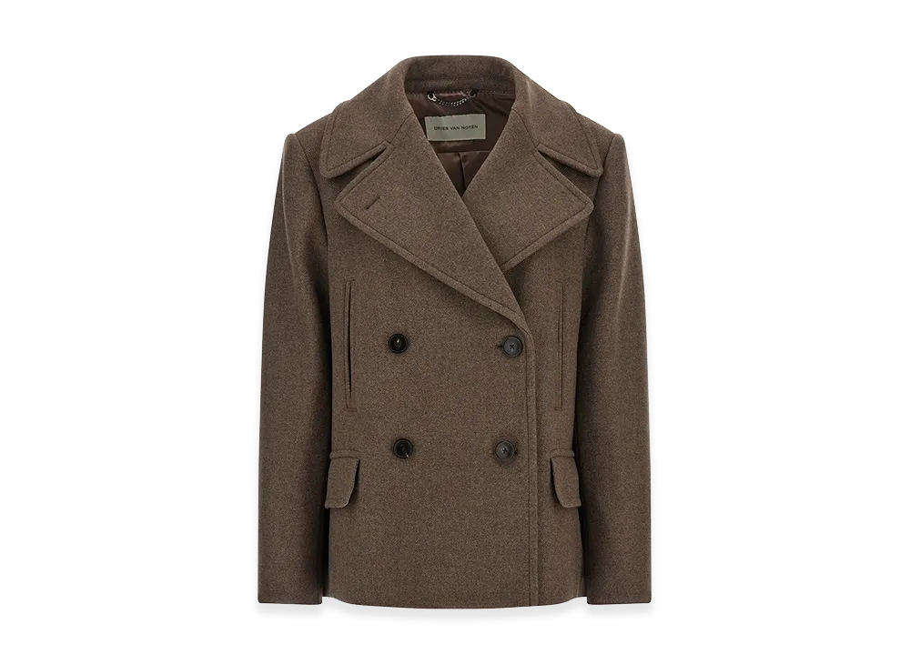 DRIES VAN NOTEN Women's 'Vafel' Coat "Brown"