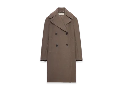 DRIES VAN NOTEN Women's Double-Breasted Coat "Brown"