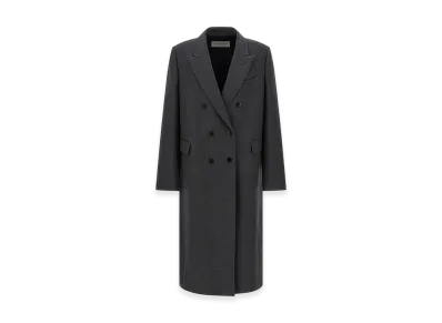 DRIES VAN NOTEN Double-Breasted Coat "Gray"
