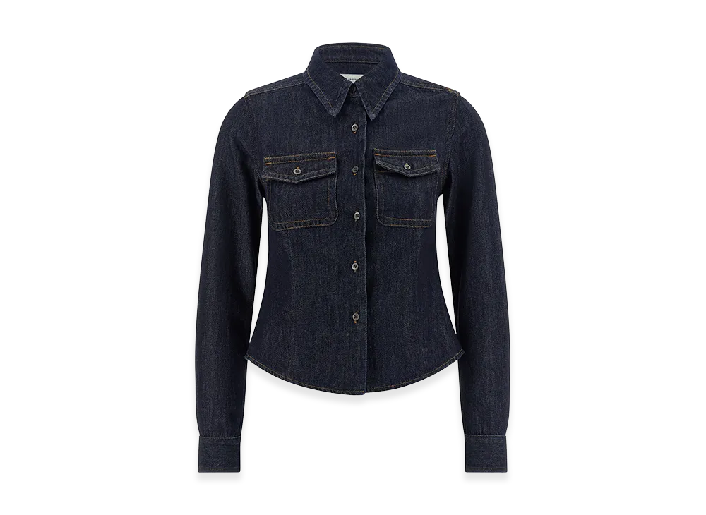 DRIES VAN NOTEN Women's 'Cellie Den' Shirt "Blue"