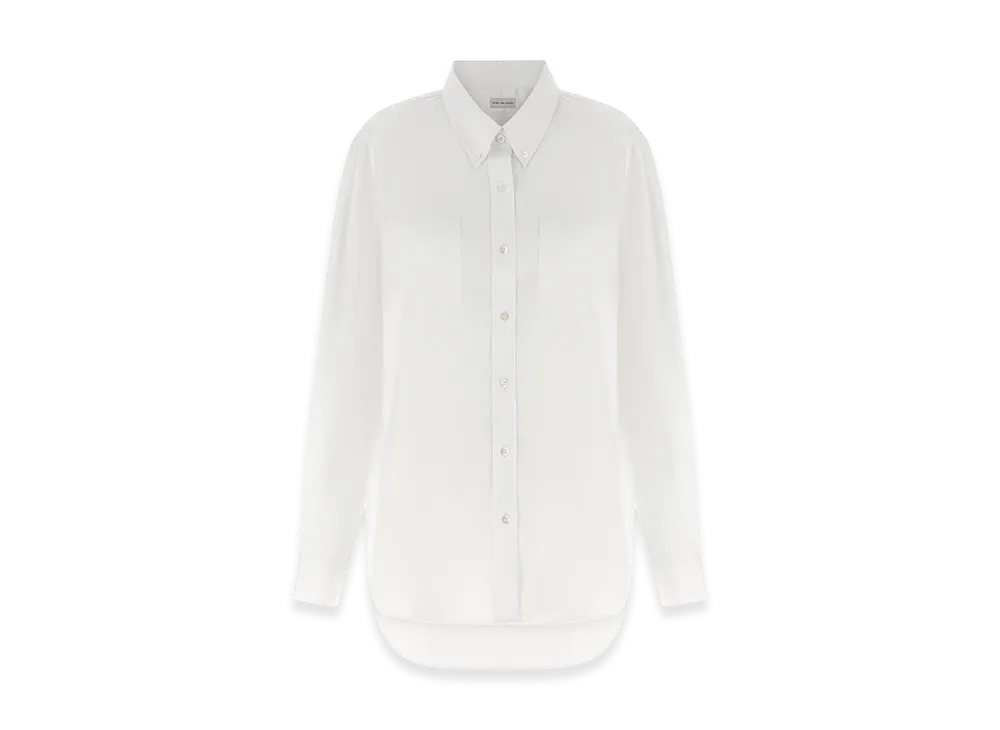 DRIES VAN NOTEN Women's 'Cheers' Shirt "White"