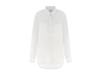 DRIES VAN NOTEN Women's 'Cheers' Shirt "White"