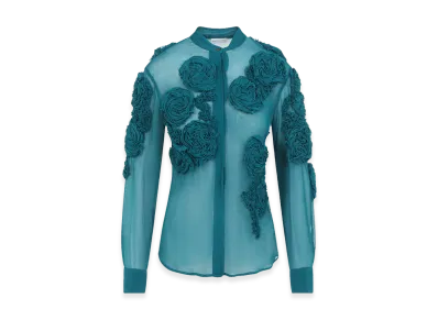 DRIES VAN NOTEN Women's 'Chowsa' Shirt "Green"