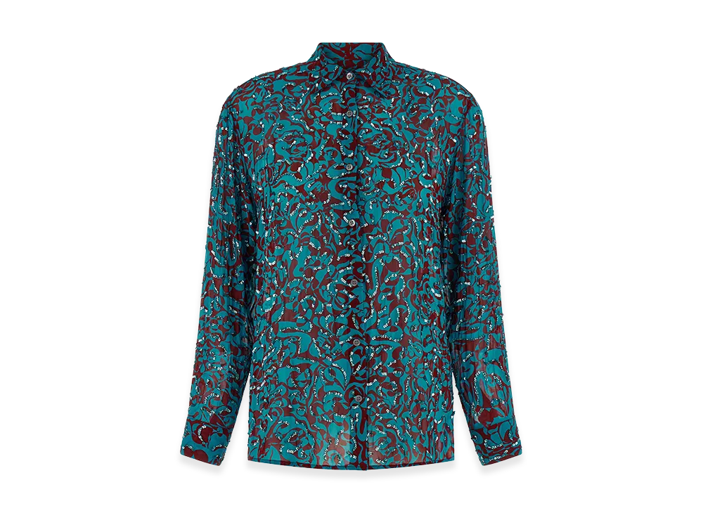 DRIES VAN NOTEN Women's 'Clavelly' Shirt "Light Blue"