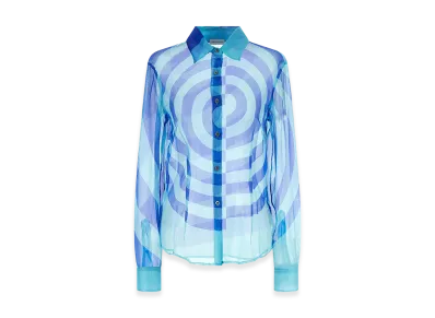 DRIES VAN NOTEN Women's 'Cloudy' Shirt "Light Blue"