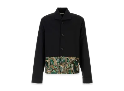 DRIES VAN NOTEN Twill Cruz Shirt "Black"