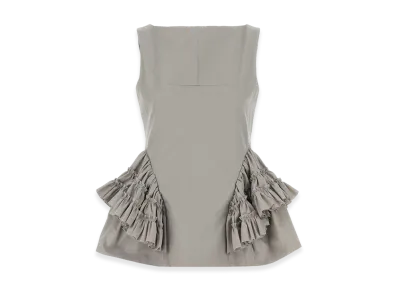 DRIES VAN NOTEN Women's Cotton Casey Top "Gray"