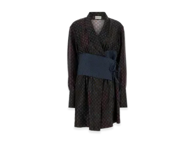 DRIES VAN NOTEN Women's Printed Silk Dress "Printed"
