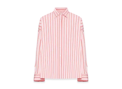 DRIES VAN NOTEN Women's Striped Cotton Shirt "Pink"
