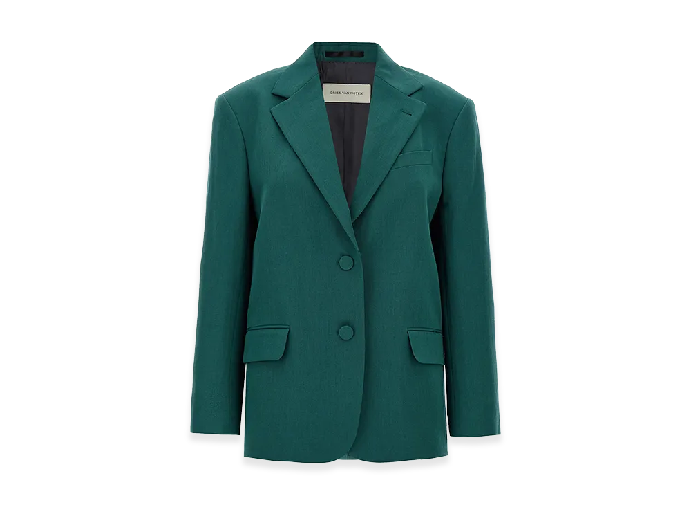 DRIES VAN NOTEN Women's 'Birdy' Blazer "Green"