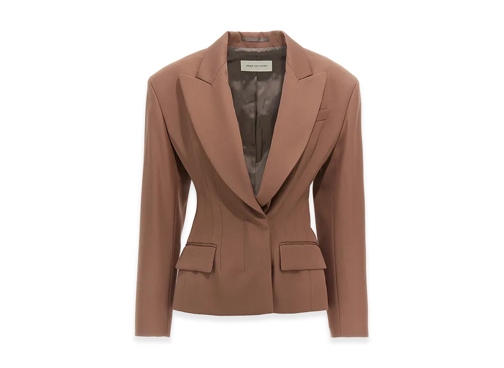 DRIES VAN NOTEN Women's 'Bohana' Blazer "Brown"