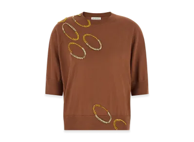 DRIES VAN NOTEN Women's 'Tuan' Sweater "Brown"