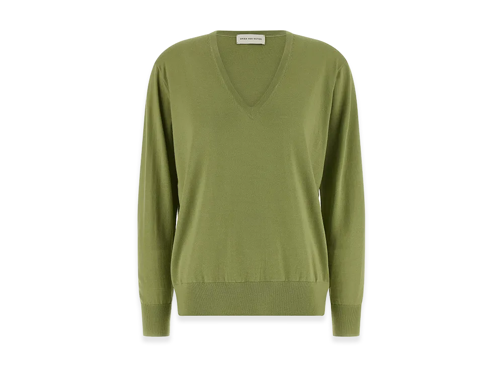 DRIES VAN NOTEN Women's 'Tuomas' Sweater "Green"