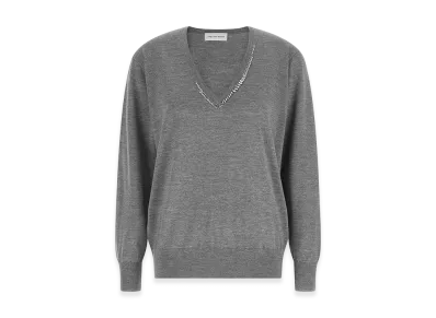 DRIES VAN NOTEN Women's 'Tuomas' Sweater "Gray"