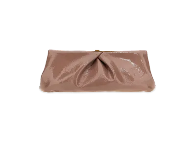 DRIES VAN NOTEN Women's Patent Clutch "Brown"