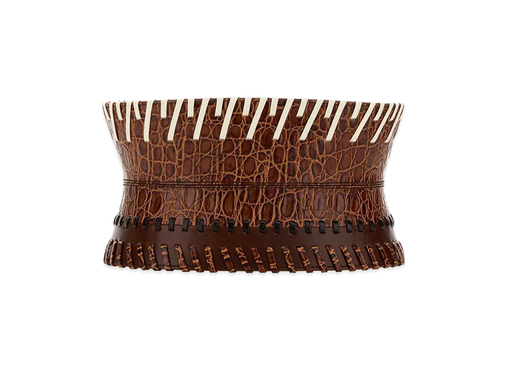 DRIES VAN NOTEN Women's Leather Belt "Brown"